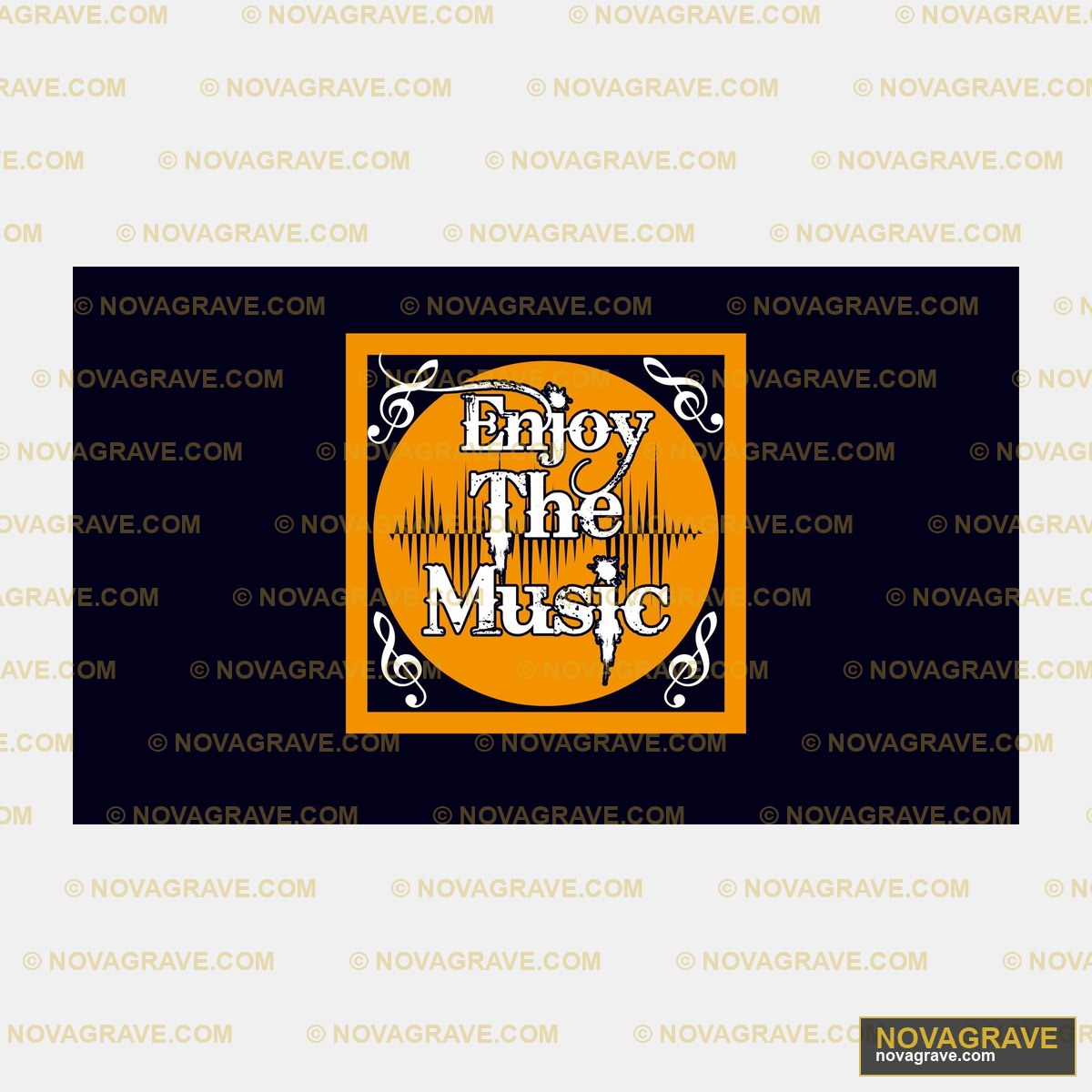 Enjoy The Music Logo Music Culture - DTF Ontwerp