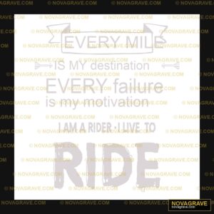 Every Ride Is My Destination Other Designs - DTF Ontwerp