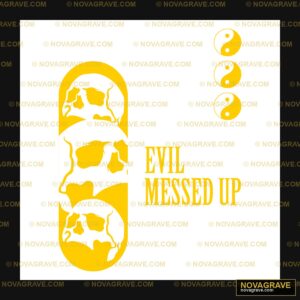 Evil Messed Up Logo Other Designs - Design DTF