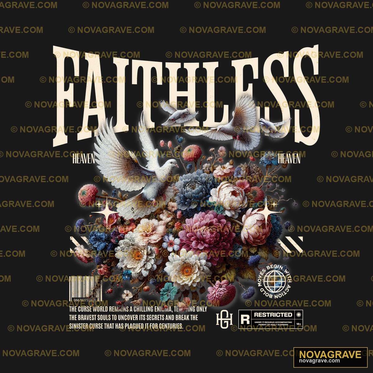 Faithless Magazine Issue Cover Religious Spiritua - DTF Ontwerp