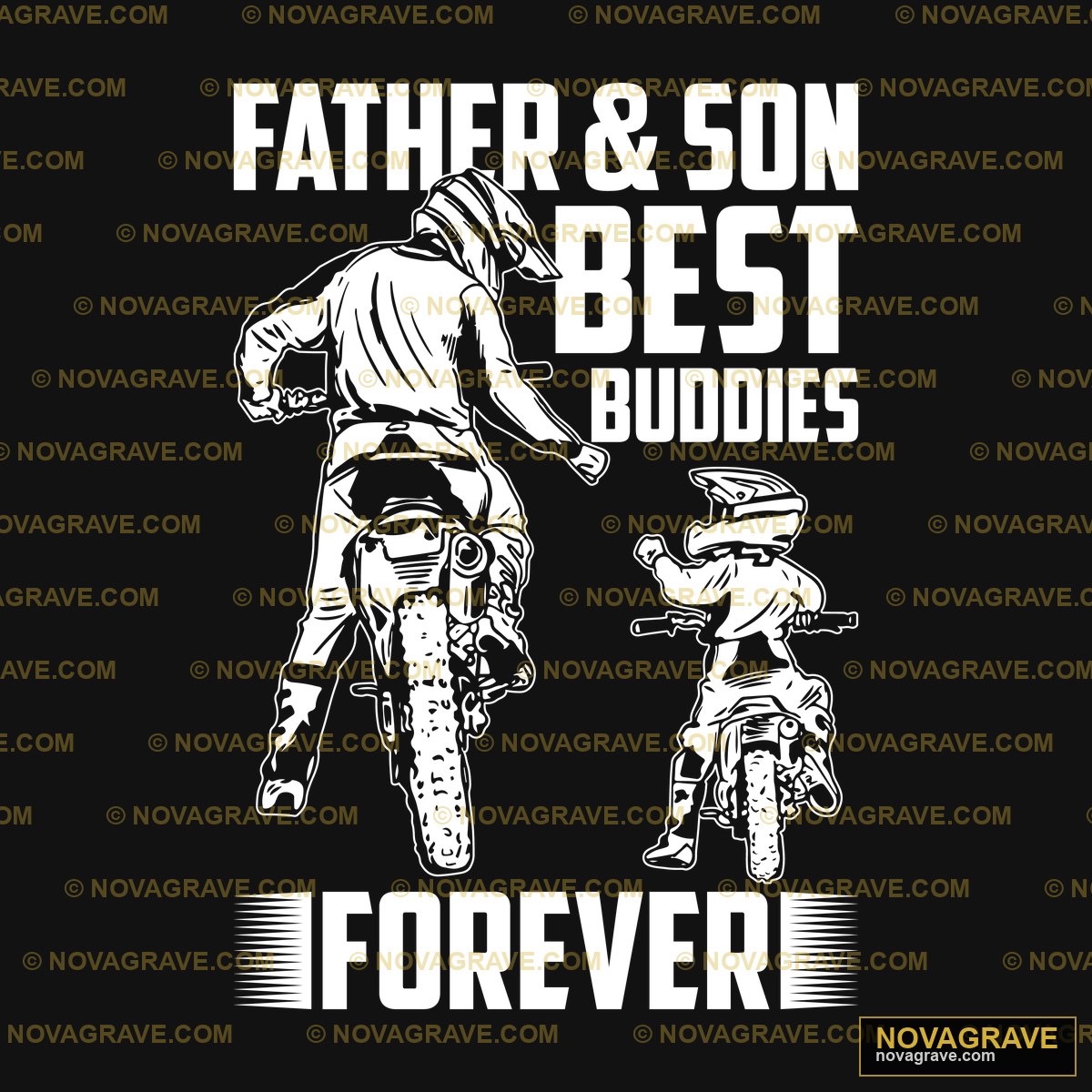 Father And Son Best Dad Ever Forever Family Kids - DTF Transfer Design