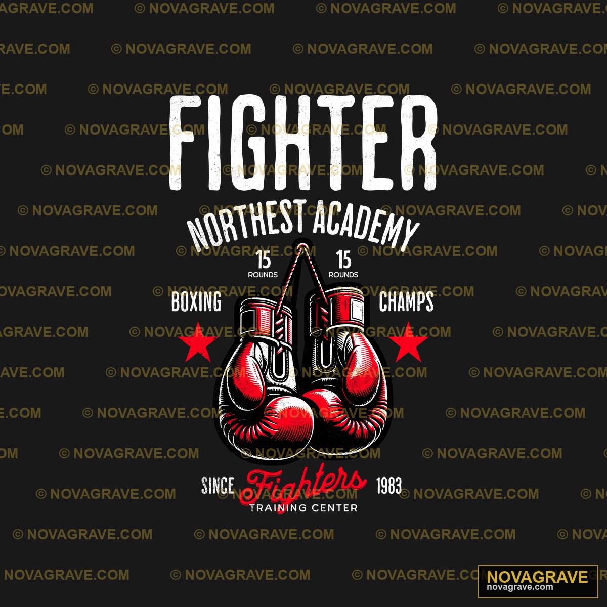Fighter Boxing T Shirt Sports Fitness - DTF Transfer Design
