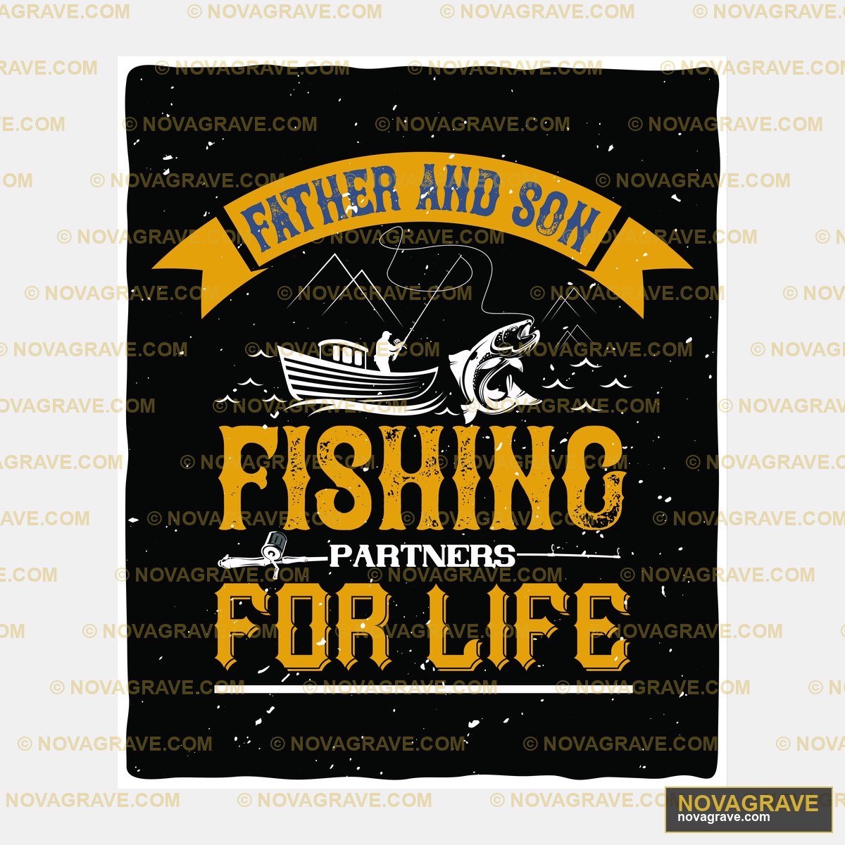 Fisherman Fishing T Shirt Design Animals Wildlife - DTF Ontwerp