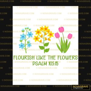 Four Flowers With The Wordsfour Like Flowers Nature Botanical - Design DTF
