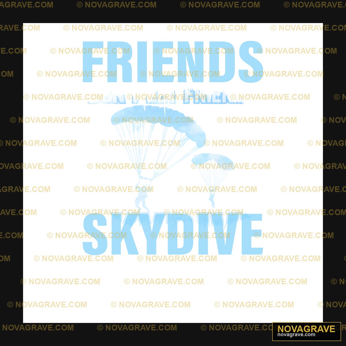 Friends On The Skies Skydive Alone Other Designs - DTF Ontwerp
