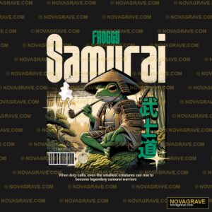 Frog Samurai By The Art Of The Samurai Other Designs - DTF Transfer Design