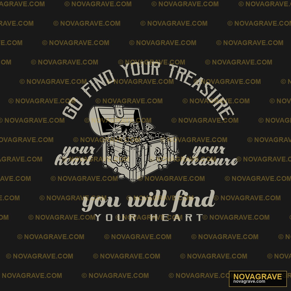 Go Into Your Treasure Typography Slogans - DTF Ontwerp