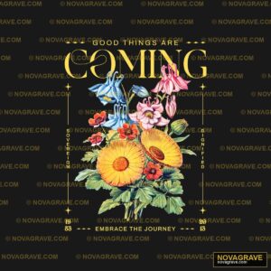 God Is Coming By Grace And Grace Nature Botanical - Design DTF