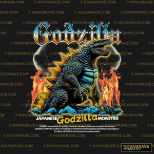 Godzilla Monster DTF Design - Japanese Kaiju PNG
