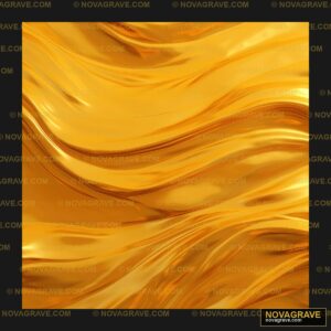 Golden Background With Wavy Lines Streetwear Urban - DTF Transfer Design