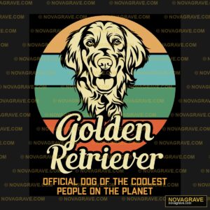 Golden Retrieve Logo Streetwear Urban - DTF Transfer Design