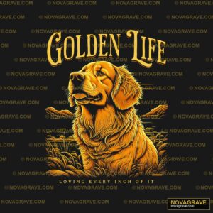 Golden Retrieve T Shirt Design Streetwear Urban - DTF Transfer Design