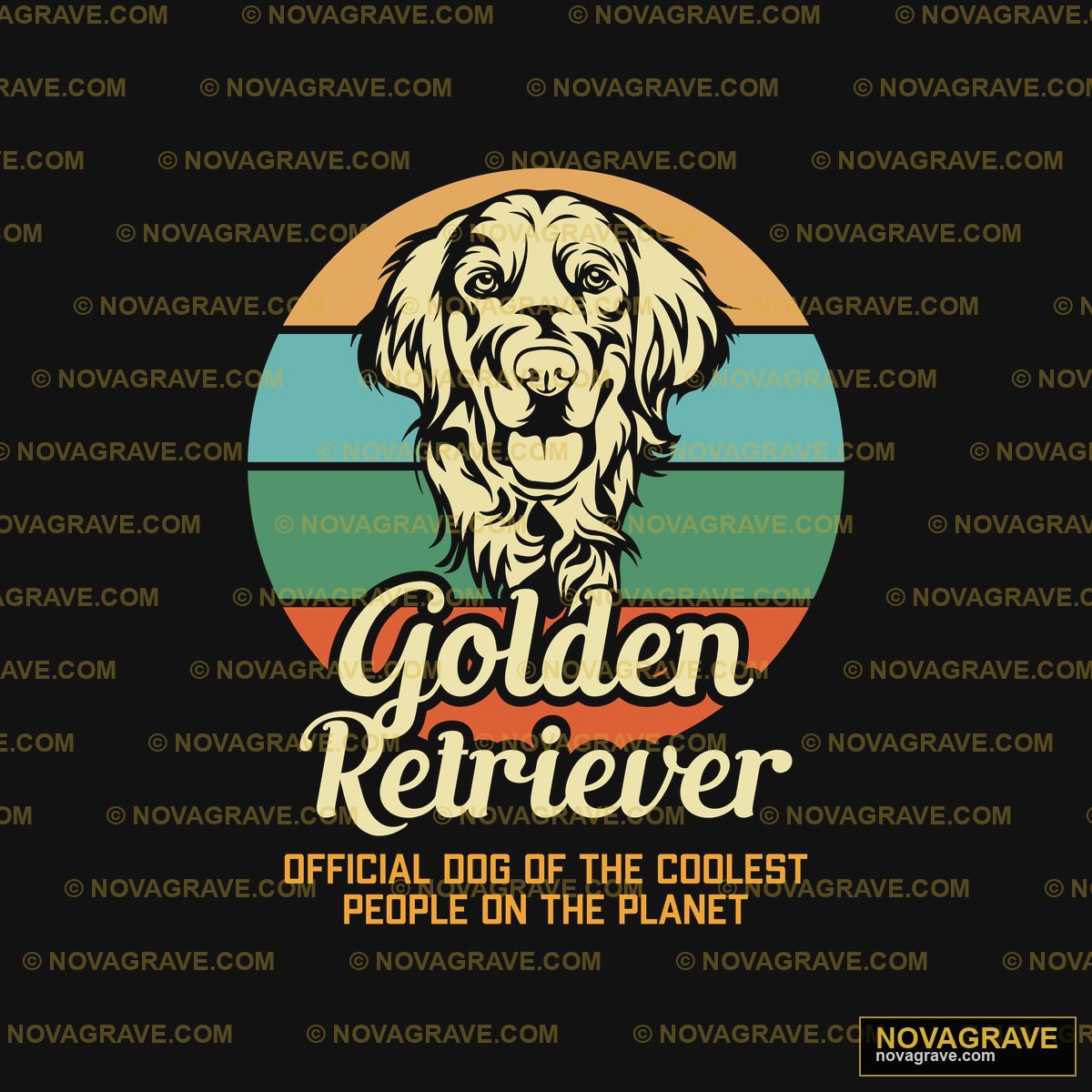 Golden Retrieveer Logo Streetwear Urban - DTF Ontwerp
