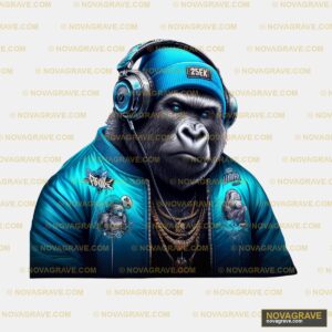 Gorilla Dj Wallpapers Animals Wildlife 2 - Design DTF
