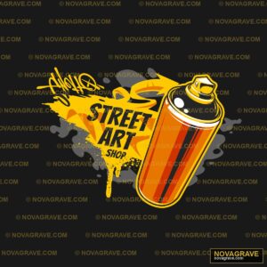 Graffiti Spray Can With Spray And Spray Can Streetwear Urban - DTF Ontwerp