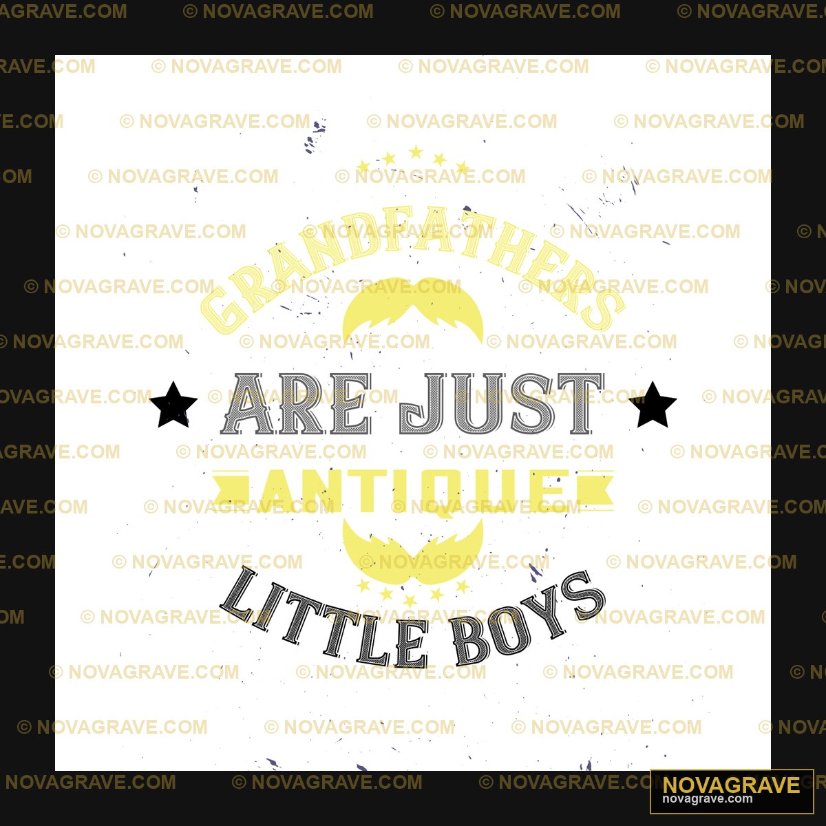 Grandfathers Are Just Little Boys Retro Vintage - DTF Ontwerp