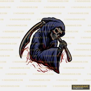 Grim Reaper Vector Illustration Other Designs - Design DTF