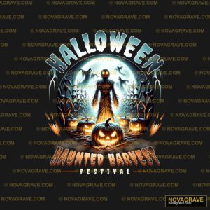 Halloween Festival Logo Design Seasonal Holiday - DTF Transfer Design
