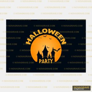 Halloween Party Logo Seasonal Holiday - DTF Transfer Design