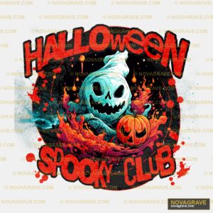Halloween Spook Club By Thelader Streetwear Urban - DTF Transfer Design