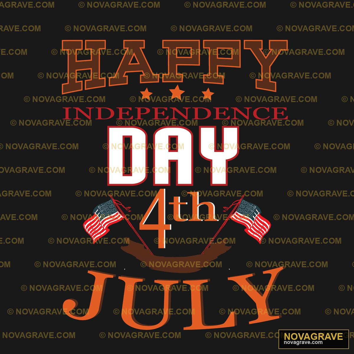 Happy Independence Day 4th of July USA Flag DTF Design PNG