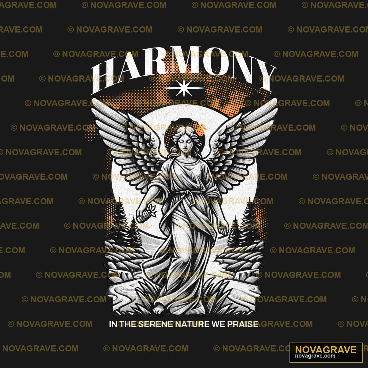 Harmony In The Nature Nature Botanical - DTF Transfer Design
