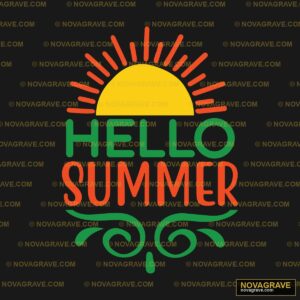 Hello Summer Logo Other Designs 2 - DTF Transfer Design