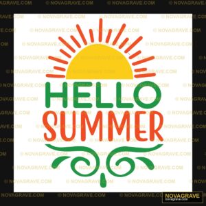 Hello Summer Logo Other Designs - DTF Transfer Design