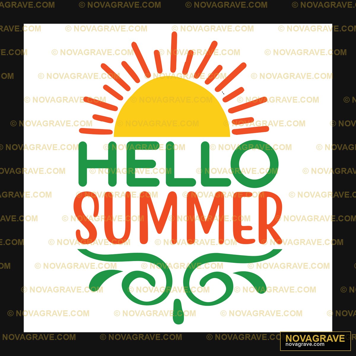 Hello Summer Logo Other Designs - DTF Transfer Design