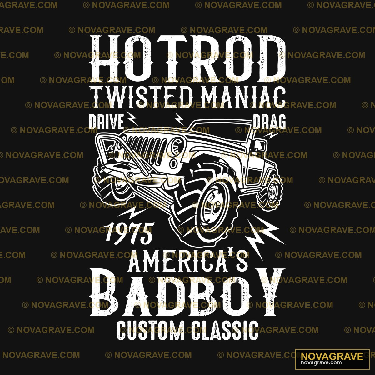 Hot Rod Retro Vintage - DTF Transfer Design