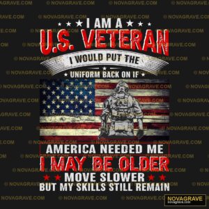 I Am Veteran I Wouldt Shirt Patriotic Military - DTF Ontwerp