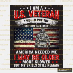 I Am Veteran Veteran Veteran Patriotic Military - DTF Ontwerp
