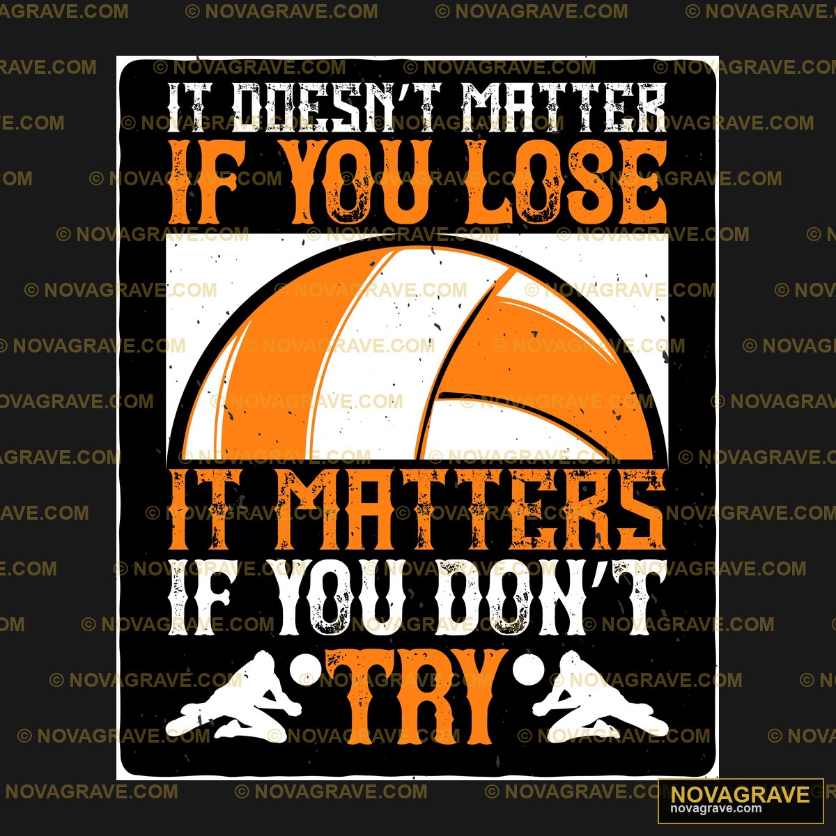 Volleyball Motivational Quote DTF Design PNG SVG DXF Instant Download