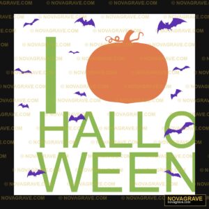 I Love Halloween Seasonal Holiday - DTF Ontwerp