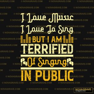 I Love Music But Am Tired In Public Seasonal Holiday - DTF Ontwerp