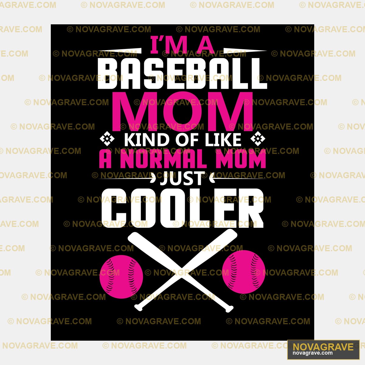 Im A Baseball Mom And Im A Normal Mom Sports Fitness - Design DTF