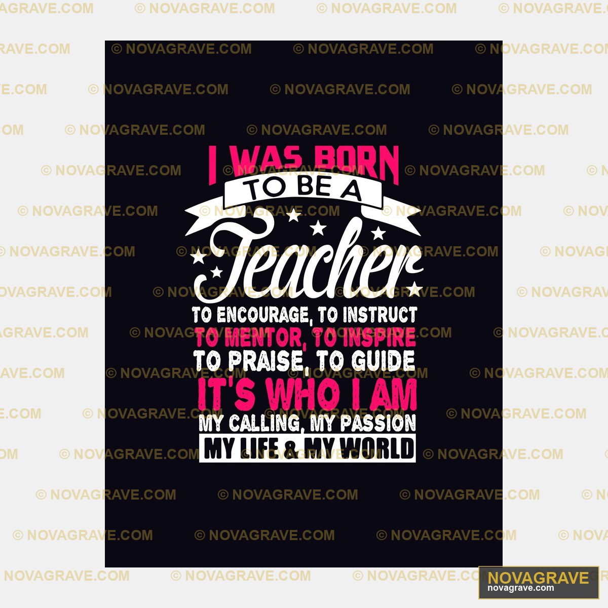 Im Born To Be A Teacher To Encourage To Those Professions - DTF Ontwerp