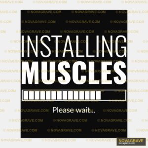Installing Muscles Please Va Sports Fitness DTF Design