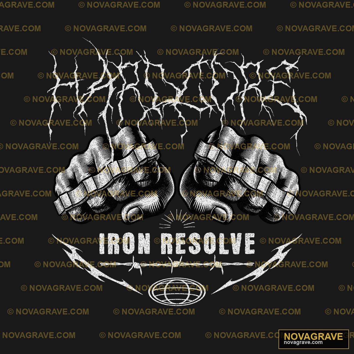 Iron And Iron Fists With Lightning Sports Fitness - DTF Ontwerp