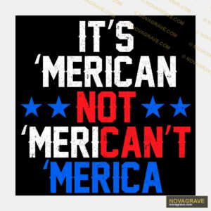 Its American Not Merant Shirt Other Designs - DTF Ontwerp