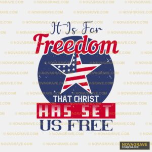 Its For Freedom That Girl Is Free Patriotic Military - DTF Ontwerp