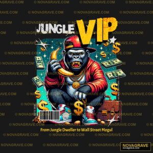 Jungle Vip Money Monkey Animals Wildlife - DTF Ontwerp