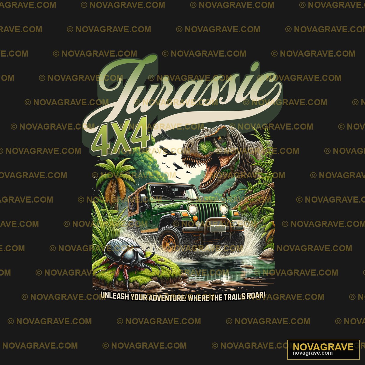 Jurassic 4X4 Unlead Adventure Trail Other Designs - Design DTF