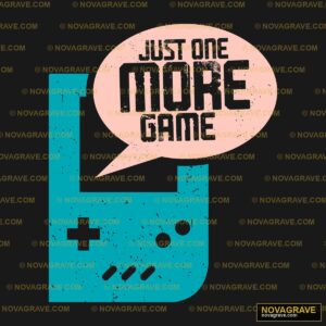 Just One Game Logo Typography Slogans - DTF Ontwerp