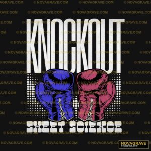 Knockout Boxing By The Art Of Mike Sports Fitness - DTF Transfer Design