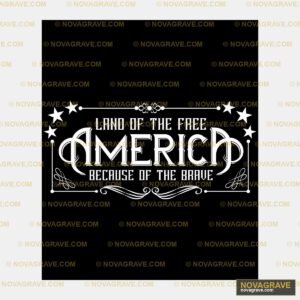 Land Of The Mero Because Of The Brave Patriotic Military - Design DTF