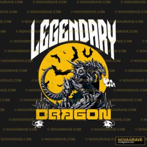 Legendary Dragon By Theladder Animals Wildlife - DTF Ontwerp