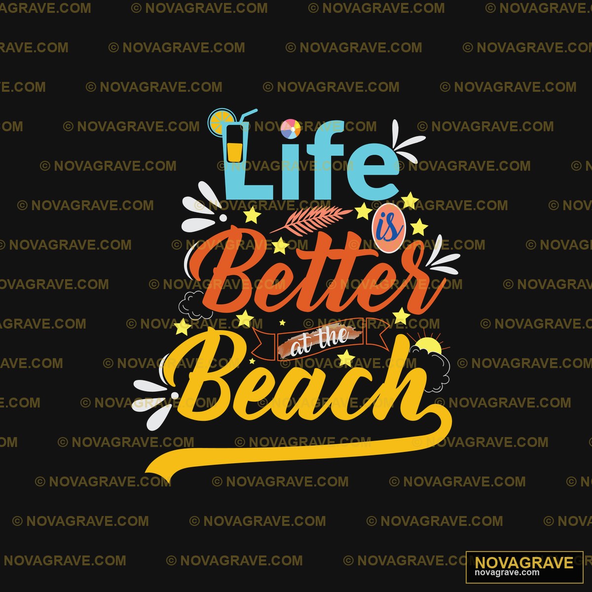 Life Better Beach By Theart Nature Botanical - Design DTF
