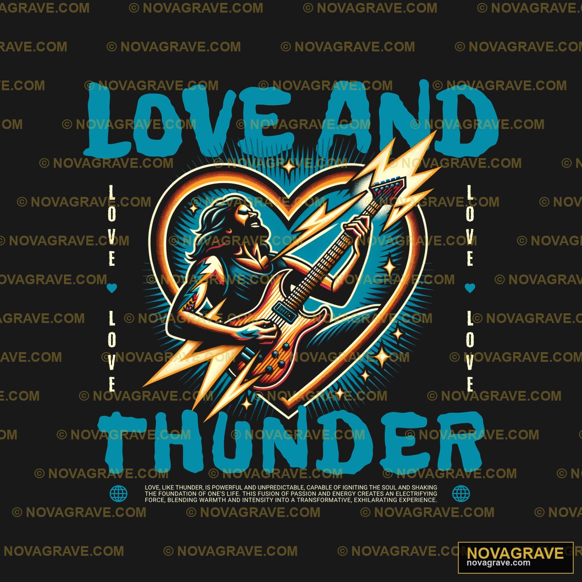 Love And Thunder T Shirt Seasonal Holiday - Design DTF