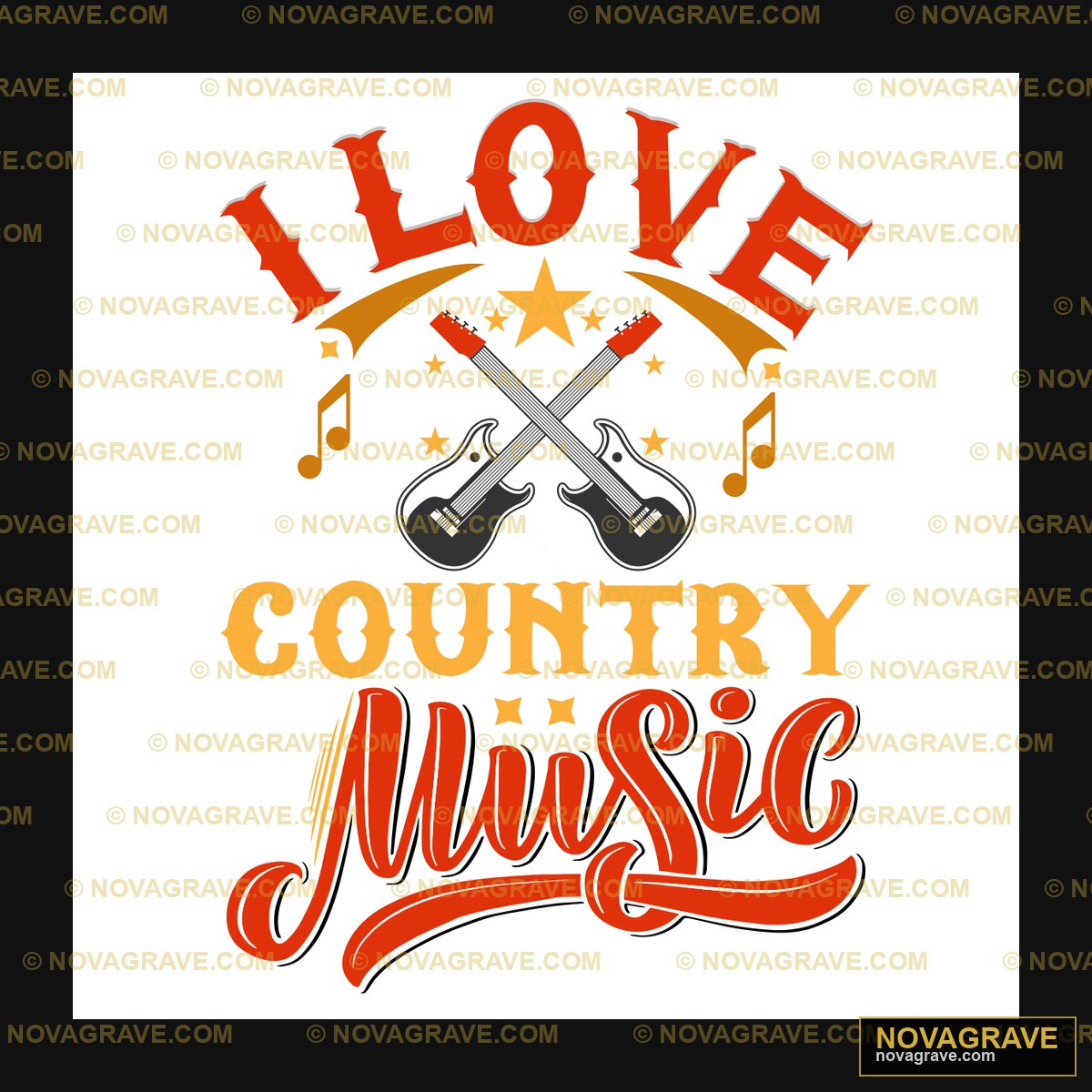 Love Country Music Seasonal Holiday - DTF Ontwerp